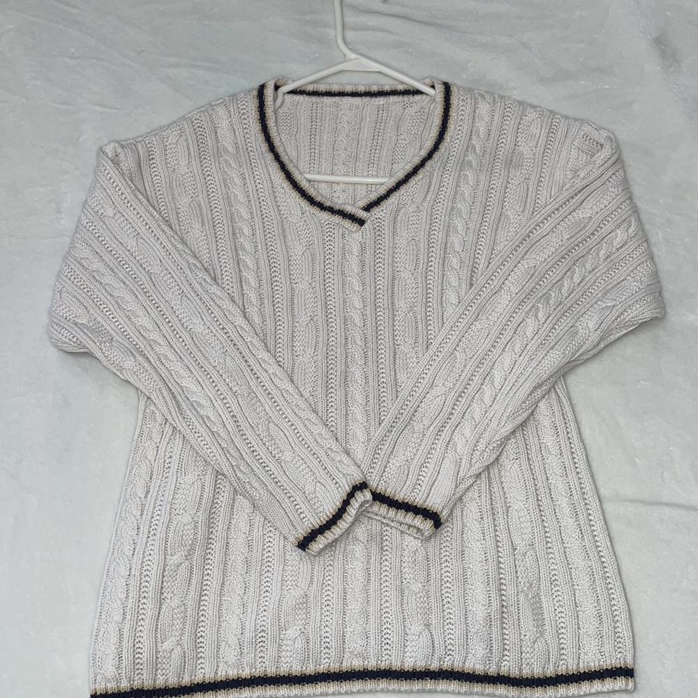 White Knitted Sweater